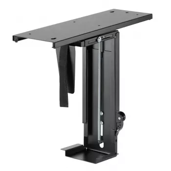 Supporto per computer da sottoscrivania MACLEAN MC-885, regolabile, regolazione manuale dell'altezza, per un massimo di 10 kg, nero