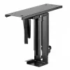 Supporto per computer da sottoscrivania MACLEAN MC-885, regolabile, regolazione manuale dell'altezza, per un massimo di 10 kg, nero