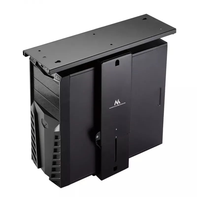 Supporto per computer da sottoscrivania MACLEAN MC-885, regolabile, regolazione manuale dell'altezza, per un massimo di 10 kg, nero