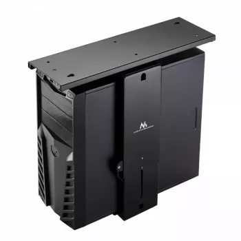 Supporto per computer da sottoscrivania MACLEAN MC-885, regolabile, regolazione manuale dell'altezza, per un massimo di 10 kg, nero