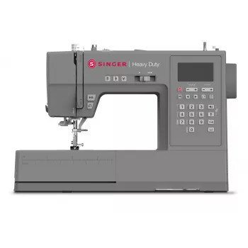 Macchina da cucire computerizzata Singer HD6805C Heavy Duty, 586 punti, 9 asole, grigio