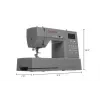 Singer HD6805C Heavy Duty Macchina per cucire computerizzata, 586 punti, 9 asole, grigio