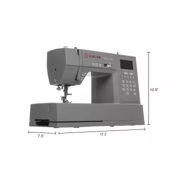 Macchina da cucire computerizzata Singer HD6805C Heavy Duty, 586 punti, 9 asole, grigio
