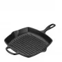 Le Creuset Signature padella grill quadrata 26 cm nero satinato (20183260000422)