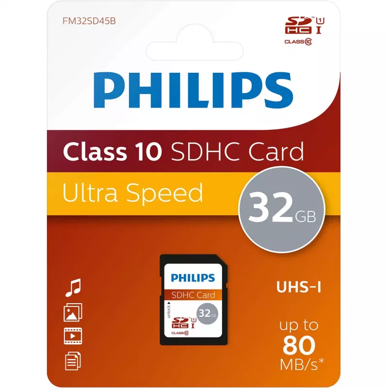 Memoria flash Philips 32 GB UHS-I FM32SD45B/10