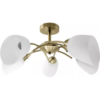 Lampadario a sospensione classico Activejet NIKITA Patina 5xE27 per soggiorno