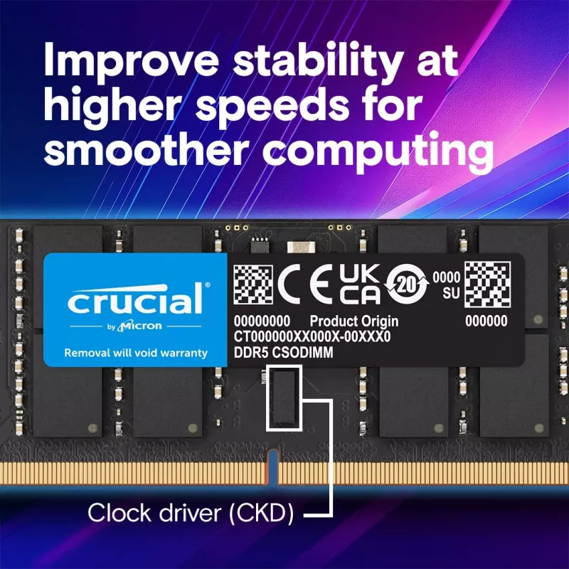 Memoria per notebook DDR5 CSODIMM 32GB (1*32GB)/6400 CL52