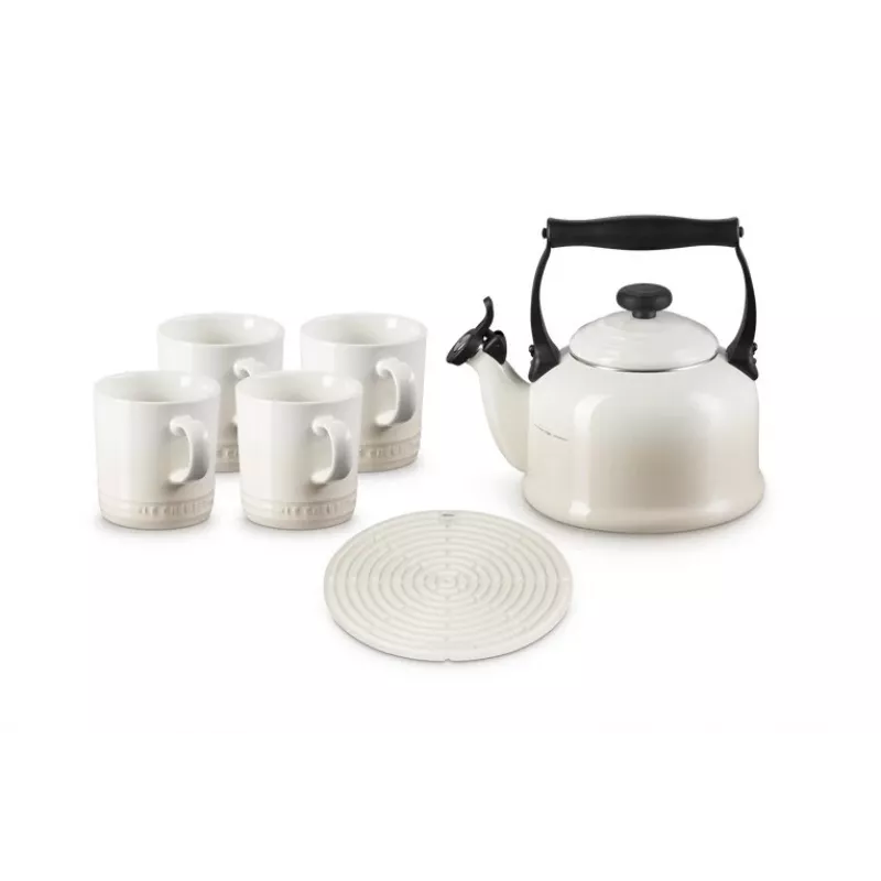 Le Creuset Traditional Bollitore per piano cottura, 2,1 l, Meringue (40102027160000)