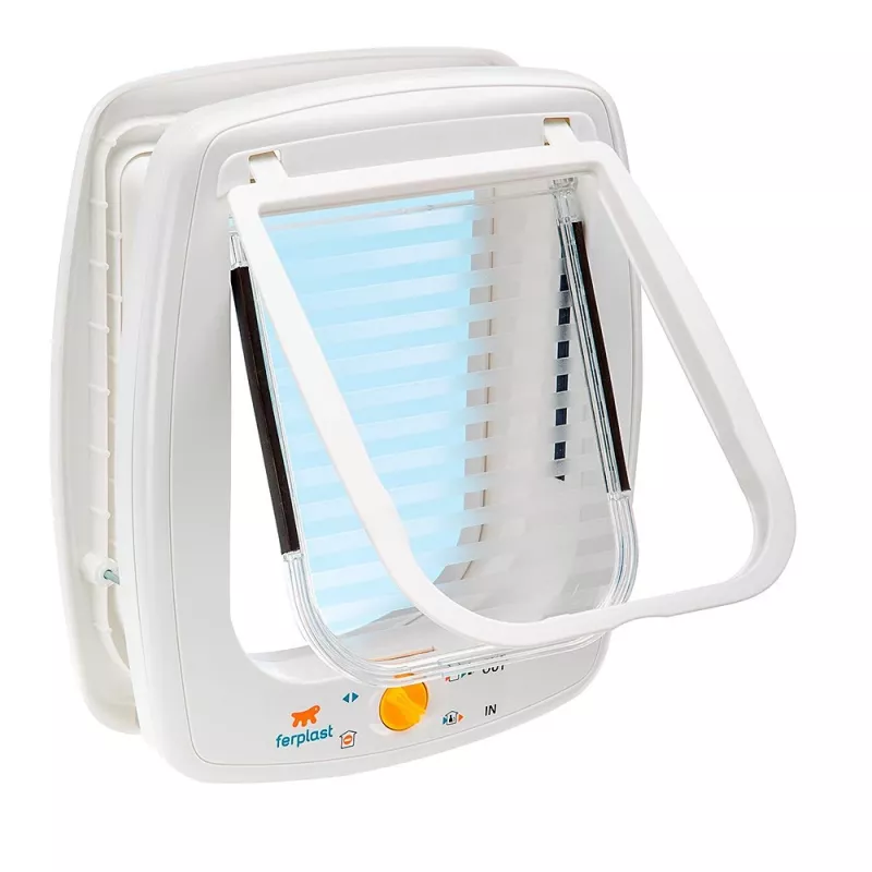 FERPLAST Swing 9 - porta per cani di taglia media e gatti grandi, bianco