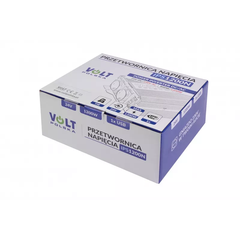Convertitore di tensione Volt 800/1200W 24V a 230V modello 20039