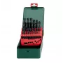 Metabo 627152000 Set di punte elicoidali per metallo in HSS, 25 pezzi, DIN 338