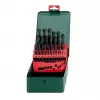 Metabo 627152000 Set di punte elicoidali per metallo in HSS, 25 pezzi, DIN 338