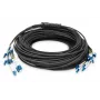 Cavo breakout universale in fibra ottica preassemblato Digitus monomodale OS2 12 fibre LC/UPC 100 m