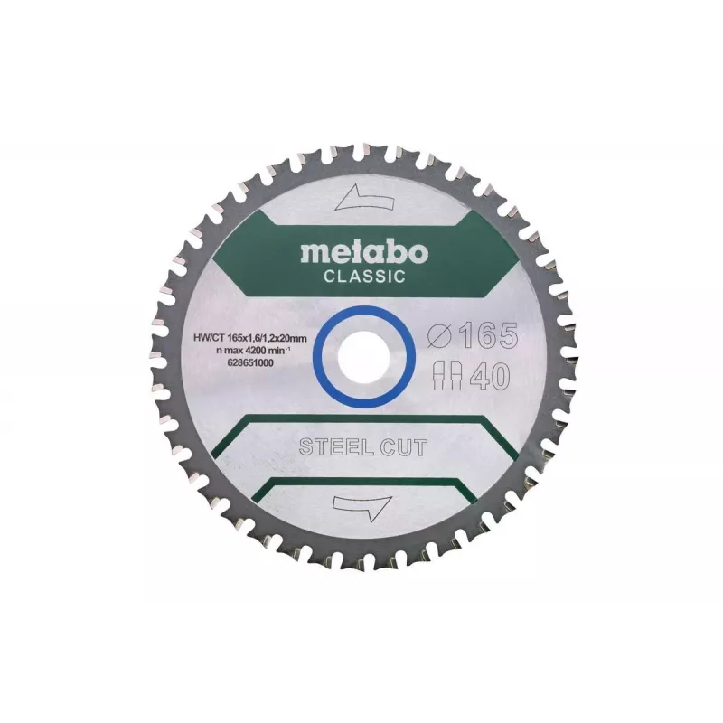 Lama circolare Metabo 628651000 16,5 cm per metallo