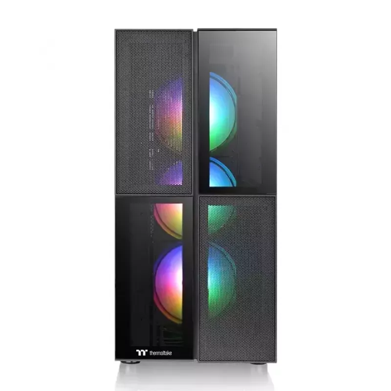 Case PC Thermaltake Versa T26 TG ARGB Midi Tower nero