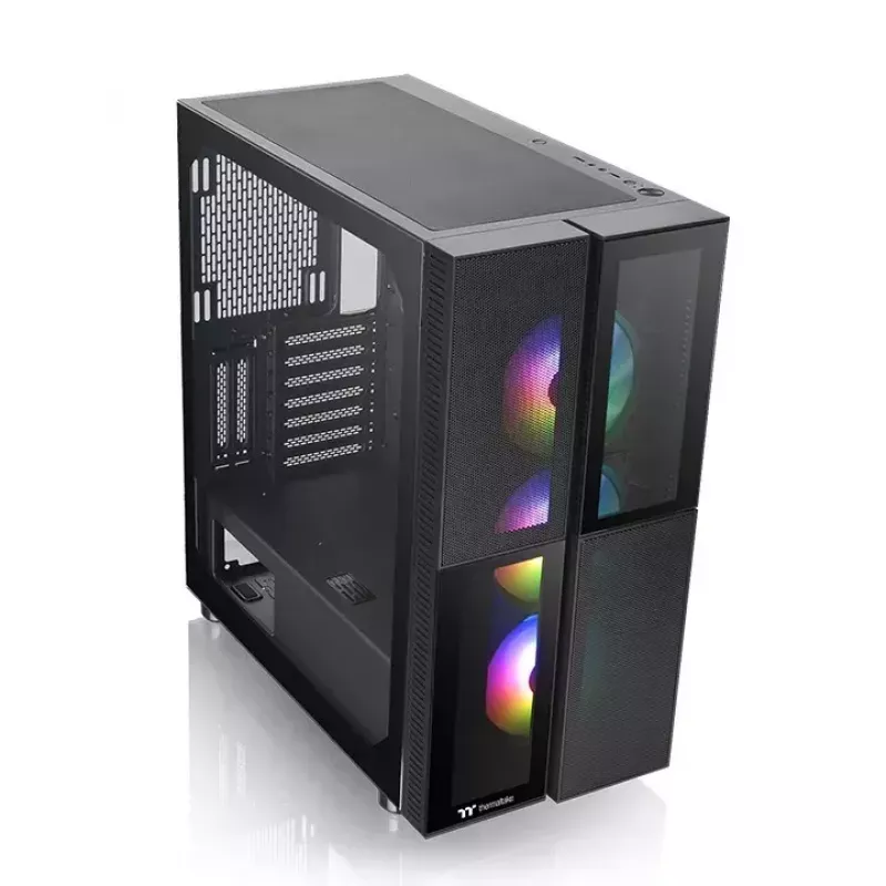 Case PC Thermaltake Versa T26 TG ARGB Midi Tower nero