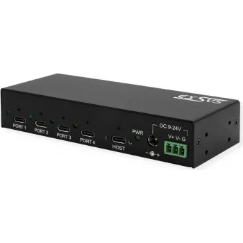 EXSYS EX-12294HMS hub USB 3.2 Gen 2 in metallo, 4 porte (4x USB-C)