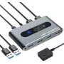 Techly switch USB 3.0 2 ingressi PC 4 uscite - 4 porte - USB 2.0