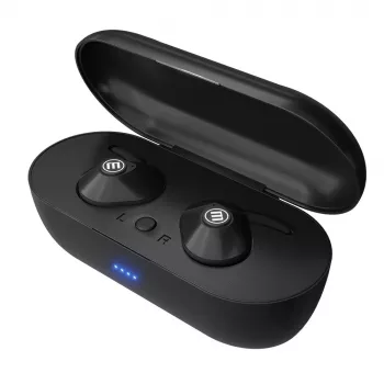MAXELL MINI DUO Auricolari in-ear senza fili con custodia di ricarica nero