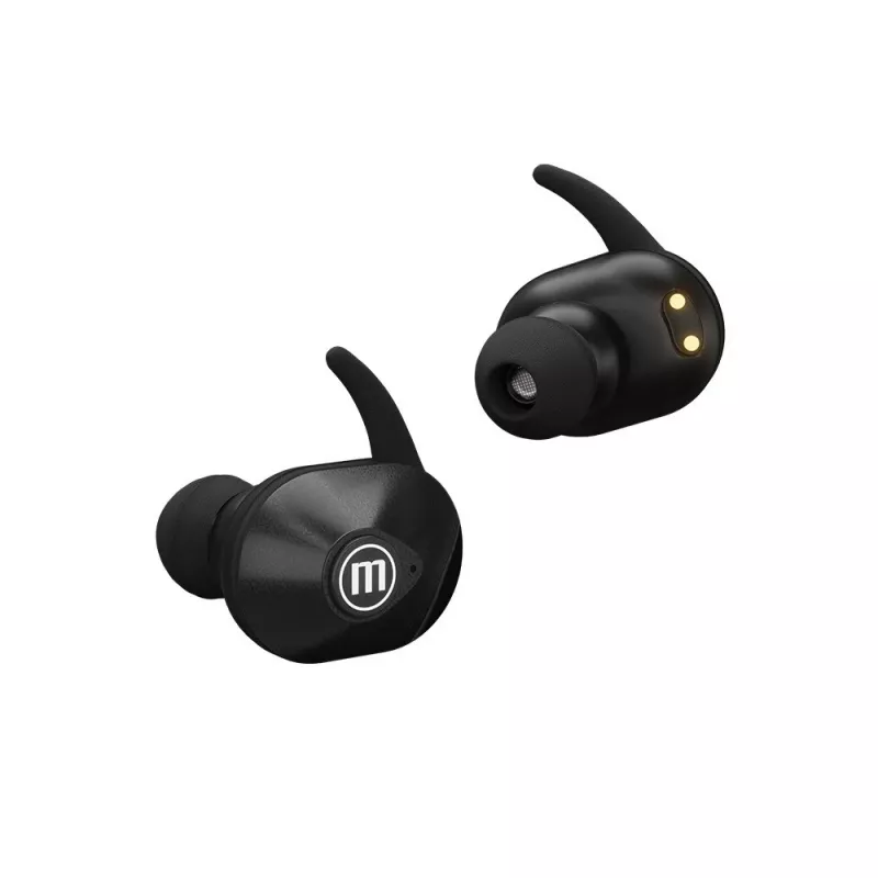 MAXELL MINI DUO Auricolari in-ear senza fili con custodia di ricarica nero