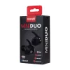 MAXELL MINI DUO Auricolari in-ear senza fili con custodia di ricarica nero