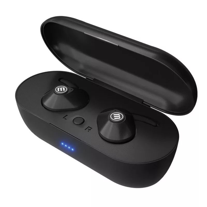 MAXELL MINI DUO Auricolari in-ear senza fili con custodia di ricarica nero