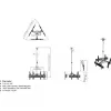 Supporto da soffitto per tre monitor Equip 650371