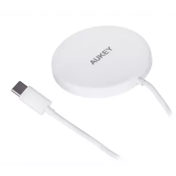 AUEKY Aircore Magnetic LC-A1 Caricabatterie wireless magnetico QI USB-C 15W bianco