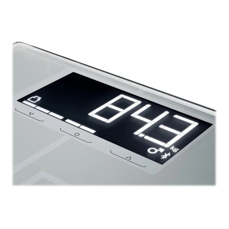 Soehnle Shape Sense Connect 200 Bilancia pesapersone elettronica rettangolare argento