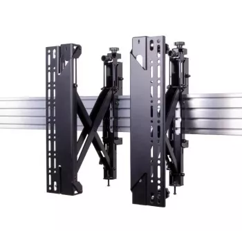 B-TECH Barre di montaggio -50kg VESA 400/per BT8390/2 pz./regolabile (BT8390-VESA400MAP/B V2)