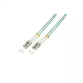 Logilink - Cavo patch - LC Multi-Mode (M) - LC Multi-Mode (M) - 10 m - Fibra ottica - 50/125 micrometri - OM3 - Senza alogeni - Acquamarina (FP3LC10)