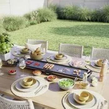 Piastra grill elettrica Tristar BP-2669 sottile XL nera – superficie di cottura piatta per grigliare in casa