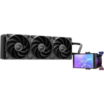 Antec Vortex View 360 Raffreddamento a liquido AIO per CPU con display LCD, 120 mm, nero