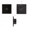 Interruttore a parete MACLEAN MCE710B controllo touch singolo, placca a parete integrata compatibile
