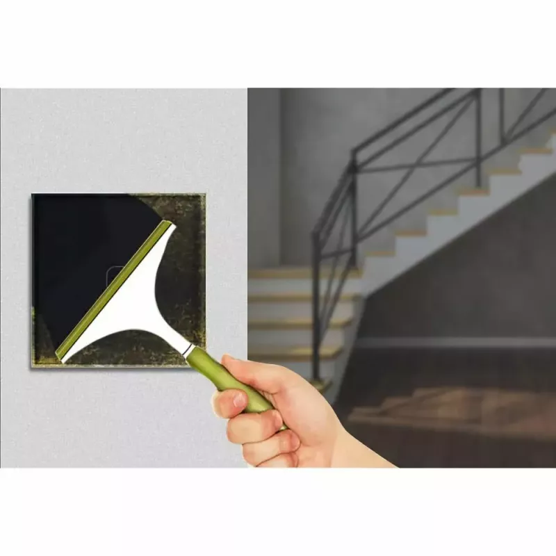 Maclean MCE712B Interruttore luce touch, doppio (deviatore/invertitore), nero