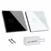 Maclean MCE712B Interruttore luce touch, doppio (deviatore/invertitore), nero