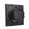 Maclean MCE712B Interruttore luce touch, doppio (deviatore/invertitore), nero