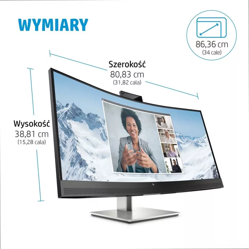 Monitor HP E34m G4 34 pollici Wide Quad HD 3440 x 1440 pixel