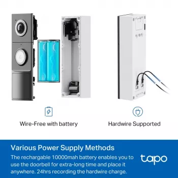 TP-Link Tapo Videocitofono con telecamera 1 × D235, 1 × D100C