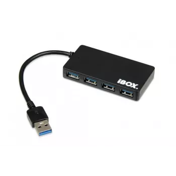 Hub interfaccia iBox IUH3F56 USB 3.2 Gen 1 (3.1 Gen 1) Type-A 5000 Mbit/s nero