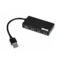 Hub interfaccia iBox IUH3F56 USB 3.2 Gen 1 (3.1 Gen 1) Type-A 5000 Mbit/s nero
