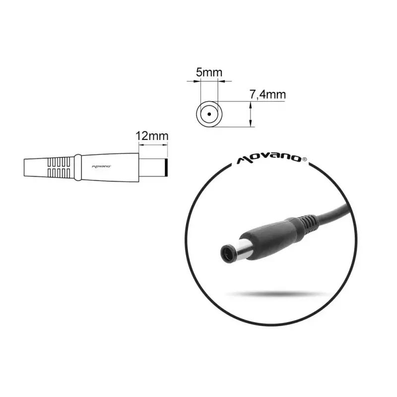Alimentatore MITSU HP 18,5V 3,5A per laptop HP, MPN 5ZM024