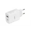 Caricabatterie da interno iBox C-36 universale bianco ricarica rapida USB
