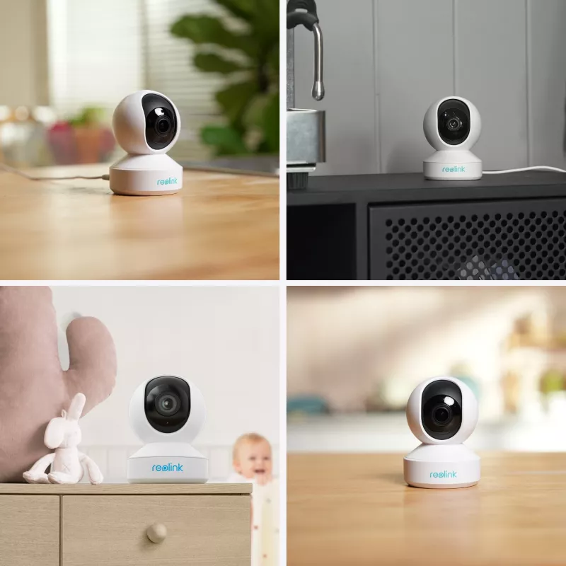 Reolink | Telecamera WiFi Super HD | Serie E E340 | PTZ | 5 MP | 2.8-4mm/F2.0 | H.264 | Micro SD, Max. 512 GB