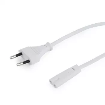 Cavo di alimentazione Gembird PC-184/2-W — 1,8 m, connettore maschio Type-C a connettore femmina C8, bianco