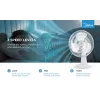 Ventilatore da tavolo Midea FT40-21M — diametro 40 cm, 3 velocità, oscillazione, 25 W, bianco