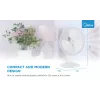 Ventilatore da tavolo Midea FT40-21M — diametro 40 cm, 3 velocità, oscillazione, 25 W, bianco