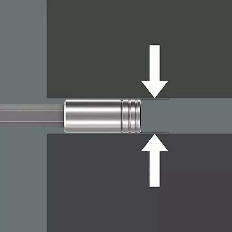Cacciavite a bit per sanitari Wera Kraftform compact 27 XL SHK 1 1/4 300 mm (05136075001)