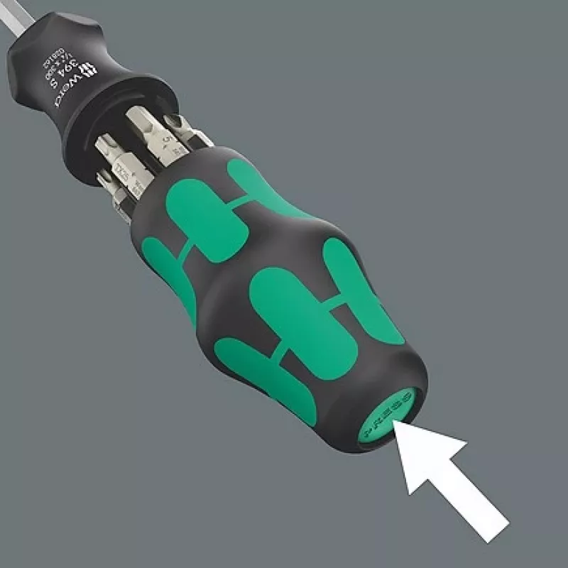 Cacciavite a bit per sanitari Wera Kraftform compact 27 XL SHK 1 1/4 300 mm (05136075001)
