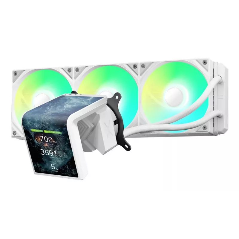 Dissipatore CPU a liquido TRYX PANORAMA SE ARGB 360 con display 3D-AMOLED, radiatore da 360 mm